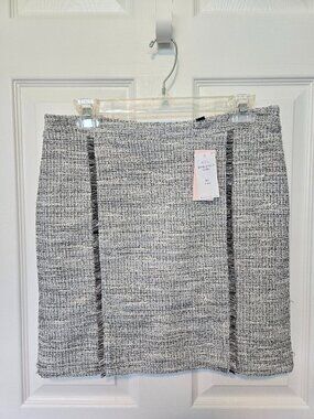NWT Ann Taylor Boucle Houndstooth Skirt, sz 8P